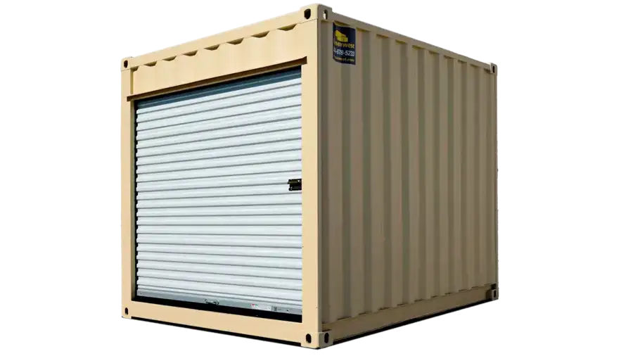 New 3-metre storage container with roll-up door — view 1