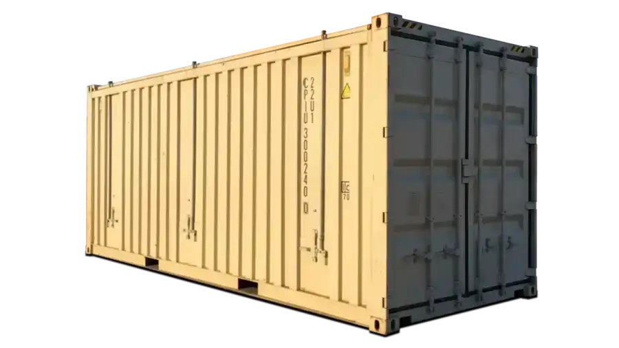 Conteneur maritime neuf certifié à toit rigide de 20 pieds — vue 1