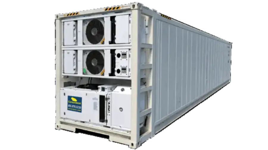 12 m freezer with generator set, −60 °C to −1 °C — view 1
