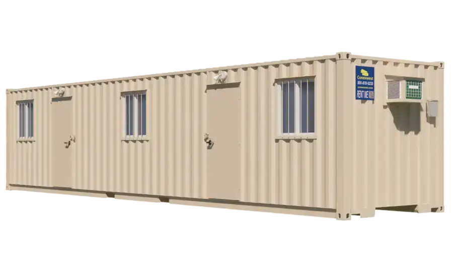 Location de conteneurs de bureaux de plain-pied de 40 pieds — vue 1