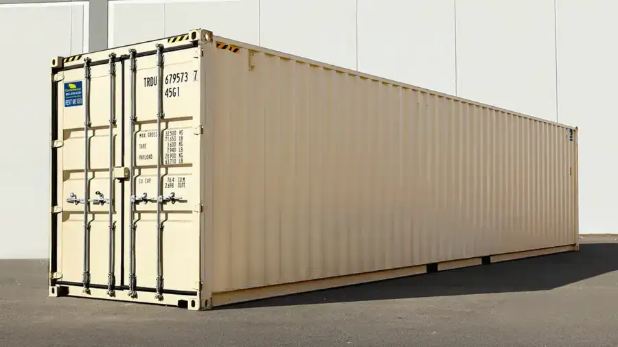 Location de conteneurs de stockage High Cube de 40 pieds (9,5 pieds) — vue 1