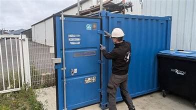 Personnel door installation — view 1