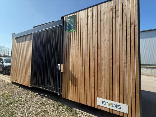 Timber-clad module — view 1